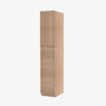 PH-WP1896 Double Door 18 Inch Tall Wall Pantry Cabinet | Petit OAK - Image 4