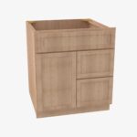 PH-S3021DR-34-1/2 Single Door Cabinets 30 Inch Combo Vanity with Right Drawer | Petit OAK - Image 4