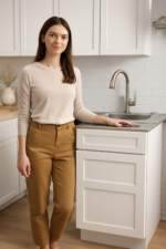 AW-S3021DR-34-1/2 Single Door Cabinets 30 Inch Combo Vanity with Right Drawer