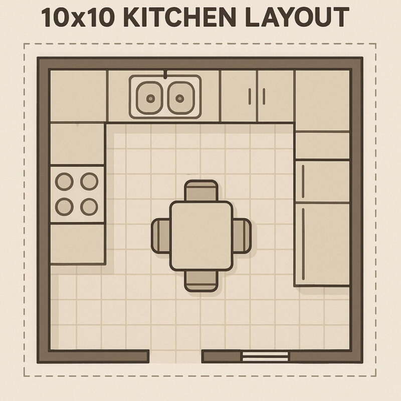 What is 10x10 Kitchen Layout