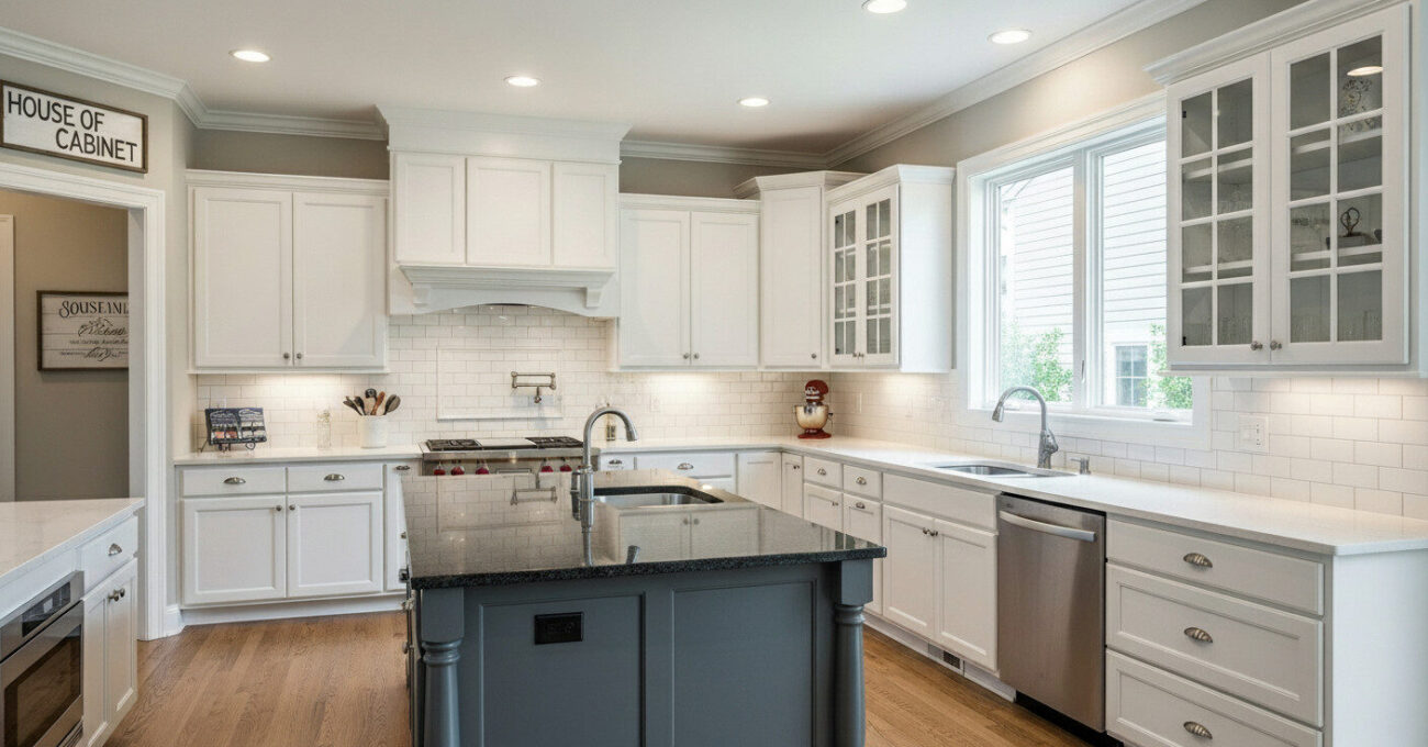 White shaker cabinet