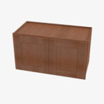 AR-W1212 Single Door Cabinets 12 Inch Wall Cabinet | Woodland Brown Shaker - Image 3